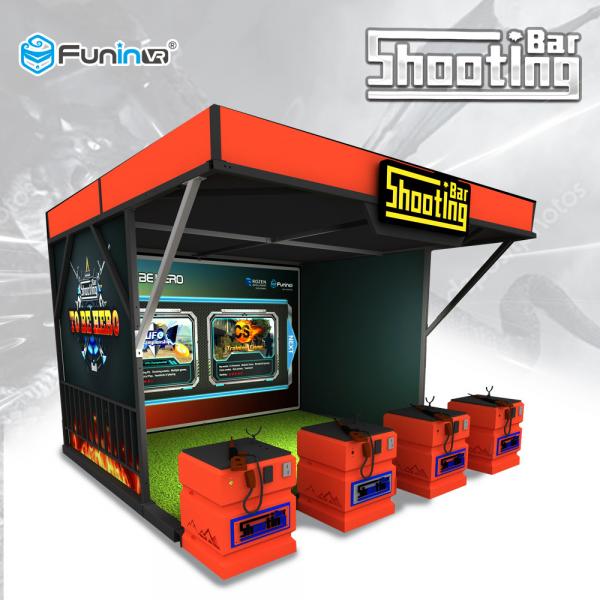Quality Projector Screen Shooting Game Machine Real Sence Shooting Hunting Hero 4 Players for sale