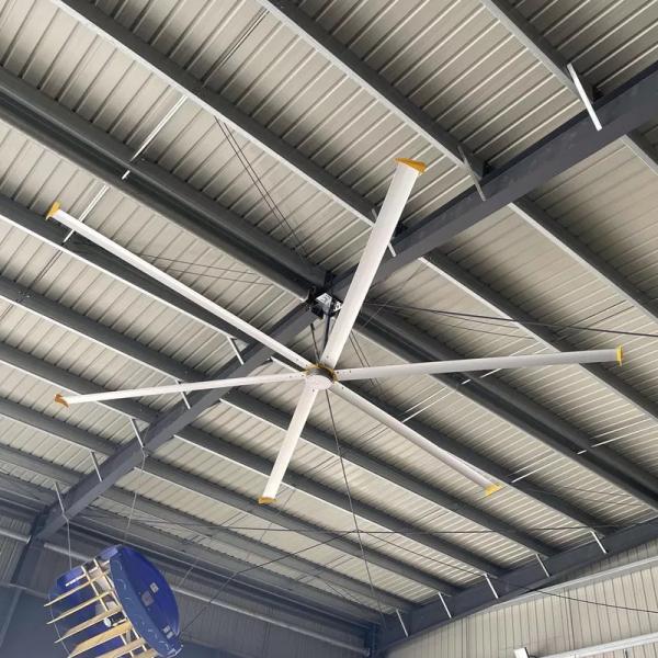 Quality 24ft Industrial Ceiling Fan With Outer Rotor Permanent Magnet Brushless DC Motor for sale