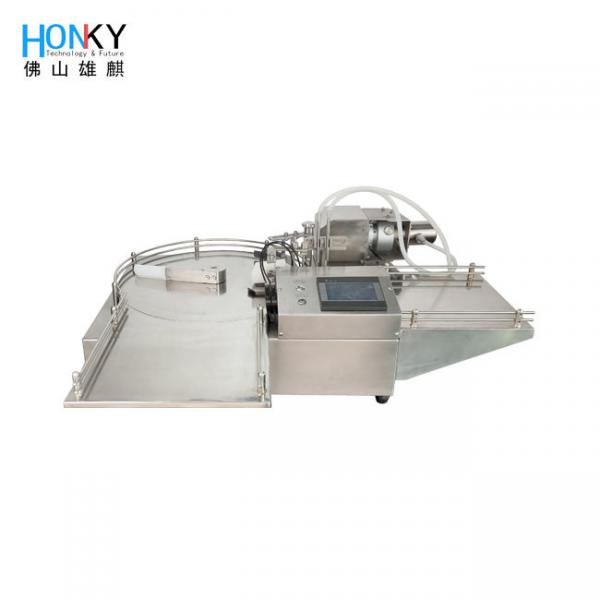 Quality Desktop 45 BPM Automatic Filling Machine With Round Bottle Feeder for sale