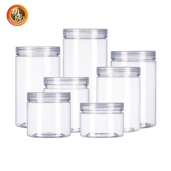 Quality 19oz 100 Caliber 500ml Plastic Wide Mouth Jars For Spices Food for sale