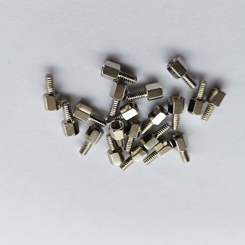 HEX5.8*7*M3*7 Nickel-Plated Iron Standoff Screws Iron Nickel-Plated Chassis Connecting Screws