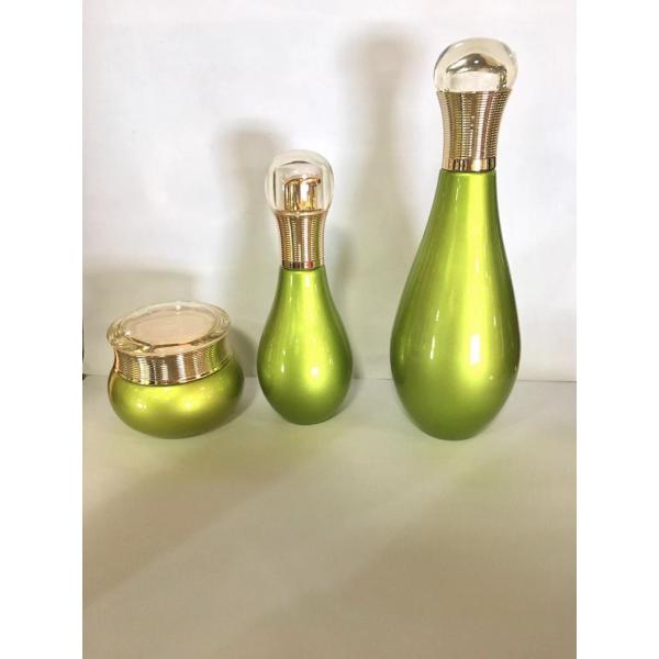 Quality Bowl- Shaped Glass Cosmetic Containers / Skin Care Lotion Bottles Packaging / for sale