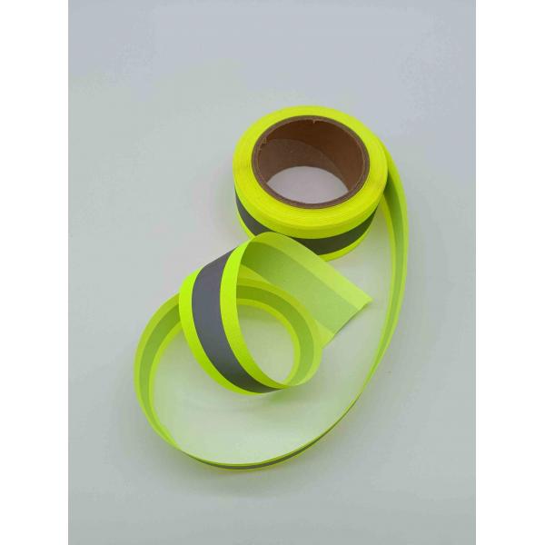 Quality 50mm Reflective Webbing Fluorescent Yellow Reflective Tape Green Custom High Light Black for sale