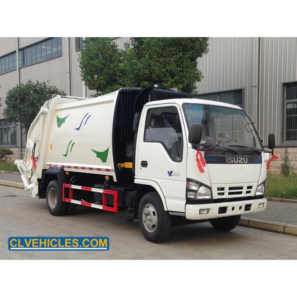Quality 600P 130hp ISUZU Garbage Truck Air Brakes 4x2 Refuse Collection Vehicle for sale