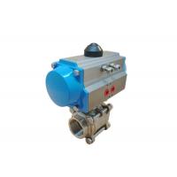 China Pneumatic Actuated DN50 DN65 DN80 Threaded Ball Valve for sale