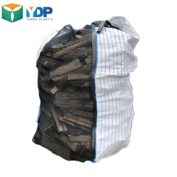 Quality Black White 180gsm 800kg 1000kg 1.5ton Ventilated Big Bags For Sale Firewood for sale