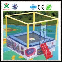China Kids Outdoor Trampoline Park Used Trampoline with Safety Net for Children QX-117E factory