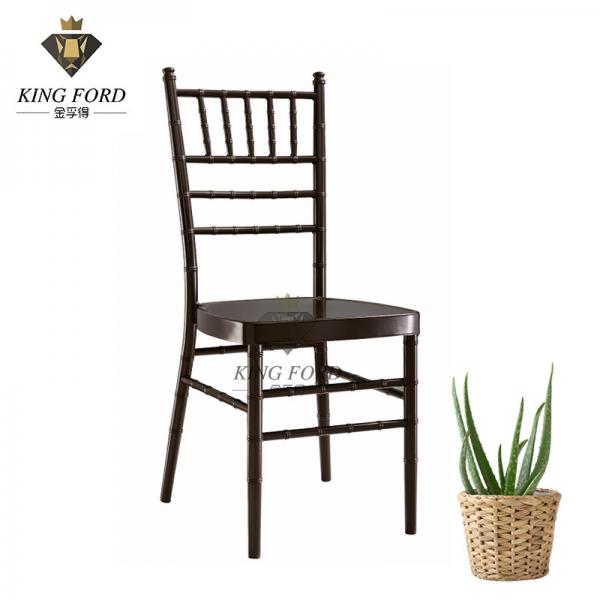 Quality Commercial Furniture Aluminum Black Chiavari Chairs 40*42*92cm for sale
