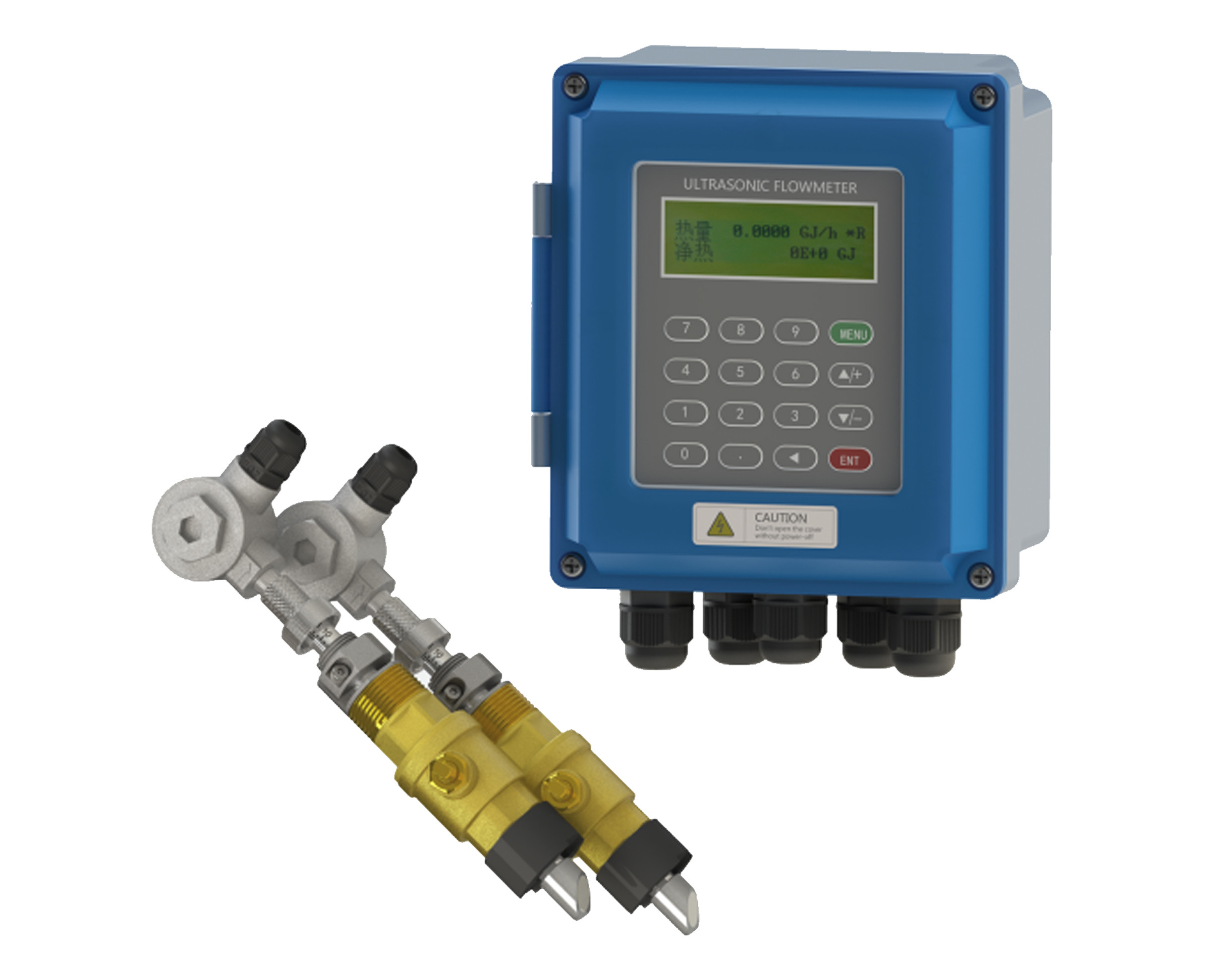 China Transit Time Ultrasonic Flow Meter DN50 - 700 For Waste Water Treatment factory