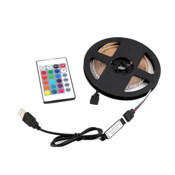 Quality 60leds / Meter Remote Control LED Strip Light For TV Backlight Bedroom Decortion for sale