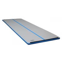 China 10cm Height Inflatable Air Track Cheerleading Mats Grey Top Blue Underneath Sides factory