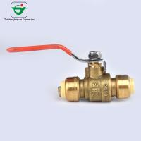 Quality Water DZR Brass 1"X1'' No Leakage Push Fit Ball Valves for sale