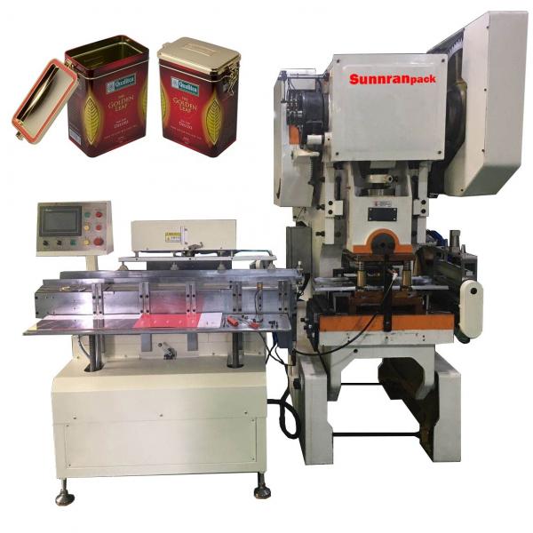Quality Automatic Tin Box Making Machine 50cpm CE Certificate For Decorated Tin Box for sale
