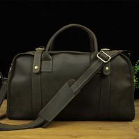 China Real Leather Duffel Bags Crazy Horse Leather Luggage Bag for Travel LB02 factory