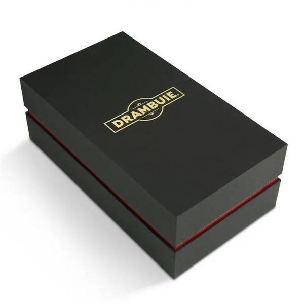 Quality Custom Premium Rigid Cardboard Clamshell Wine Box With EVA Foam Insert for sale