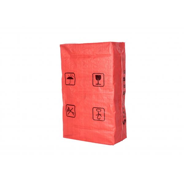 Quality Cement Paper Valve Sealed Plastic Storage Bags , Kraft Paper PP Woven Plastic for sale