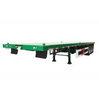 China Green 3mm Semi Truck Flatbed Trailer 12 Metre Flatbed 3 Axle Truck factory