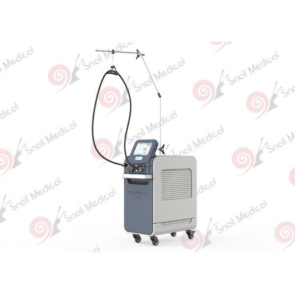 Quality 755nm Nd Yag Alexandrite Laser Hair Removal 800W Big Spotsize 18mm With LCD Screen for sale
