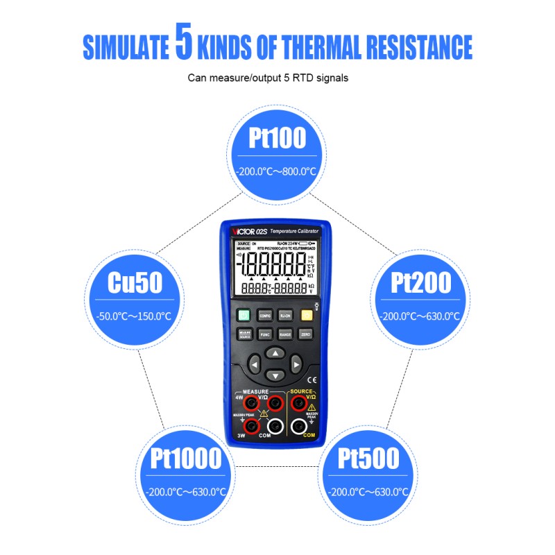 RTD Calibrator Thermocouple Multifunction Process Calibrator ...