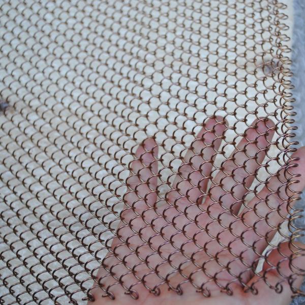 Quality 4*4mm Hole Decorative Wire Mesh Aluminum Round Bronze Architectural Metal Mesh for sale