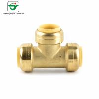 Quality AB1953 Approved 1/2" 3/4" 1" Brass T Connector Fitting for sale