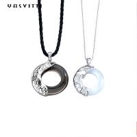 China 22in Chain 1.62g Dragon Phoenix Necklace Fiancé 925 Sterling Silver Pendants SGS factory
