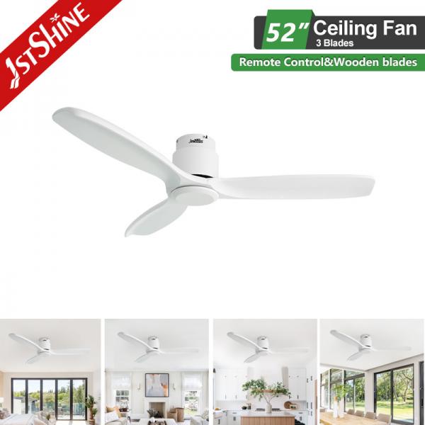 Quality White 3 Blade Ceiling Fan With Remote Control And Dc Motor Energy Saving for sale