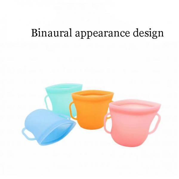 Quality Food grade silicone children's snack cup Food preservation cup Baby breast milk for sale