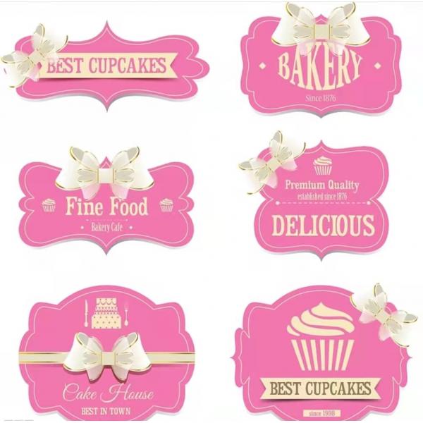 Quality Kraft Label Sticker Packaging Pink Personalised Printable Circle Labels for sale
