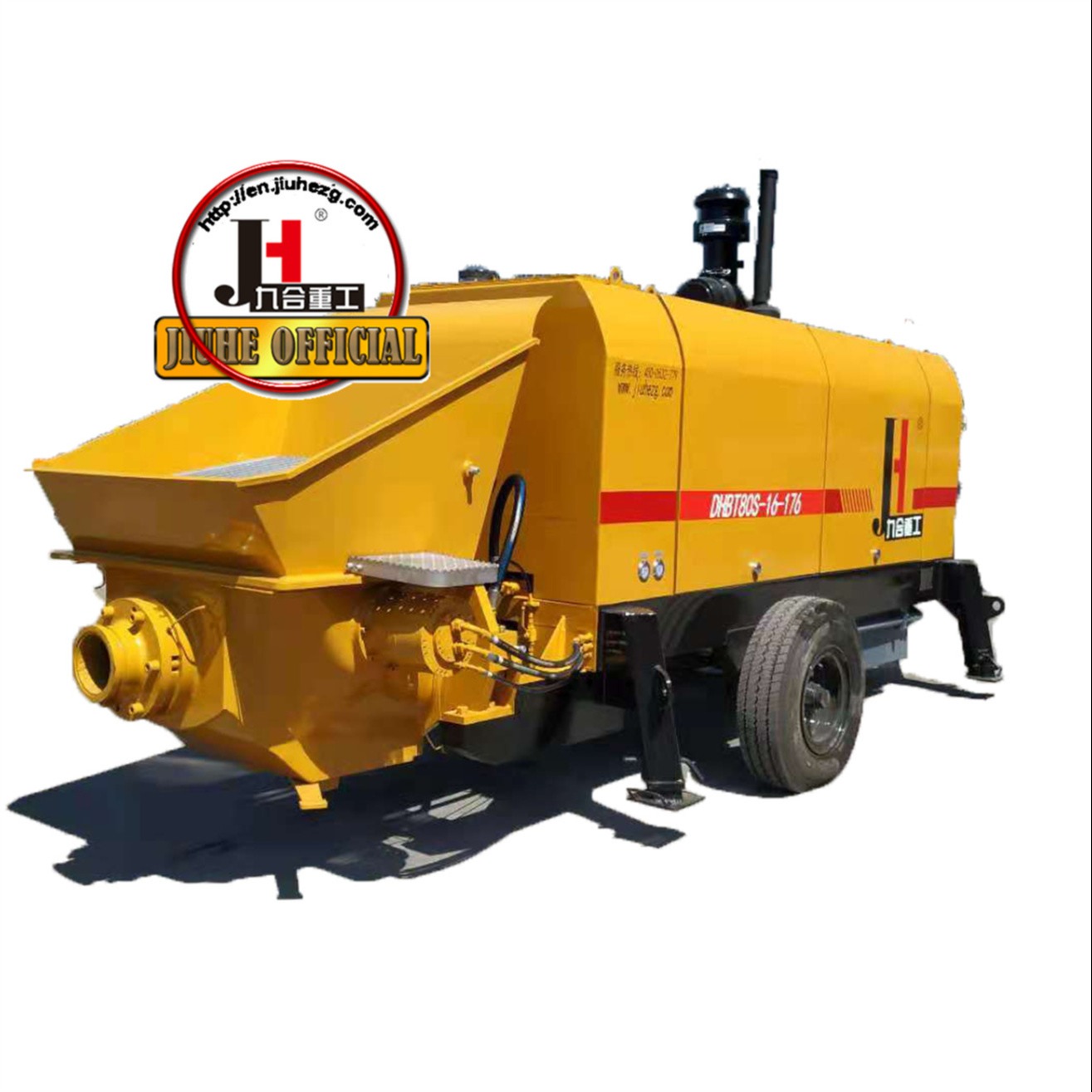 China Diesel And Electric Power 40-100M3/H Trailer Stationary Mobile Hydraulic Concrete Pump Machine factory