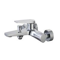 Quality Single lever bath or shower mixer bathroom chrome brass tap faucet cold and hot for sale