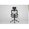 China Gray Color Fabric Home Computer Chair With Headrest , Mesh Back For Office factory