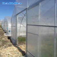 Quality Agricultural Singlespan Tunnel Plastic Film Tropical Greenhouse for sale