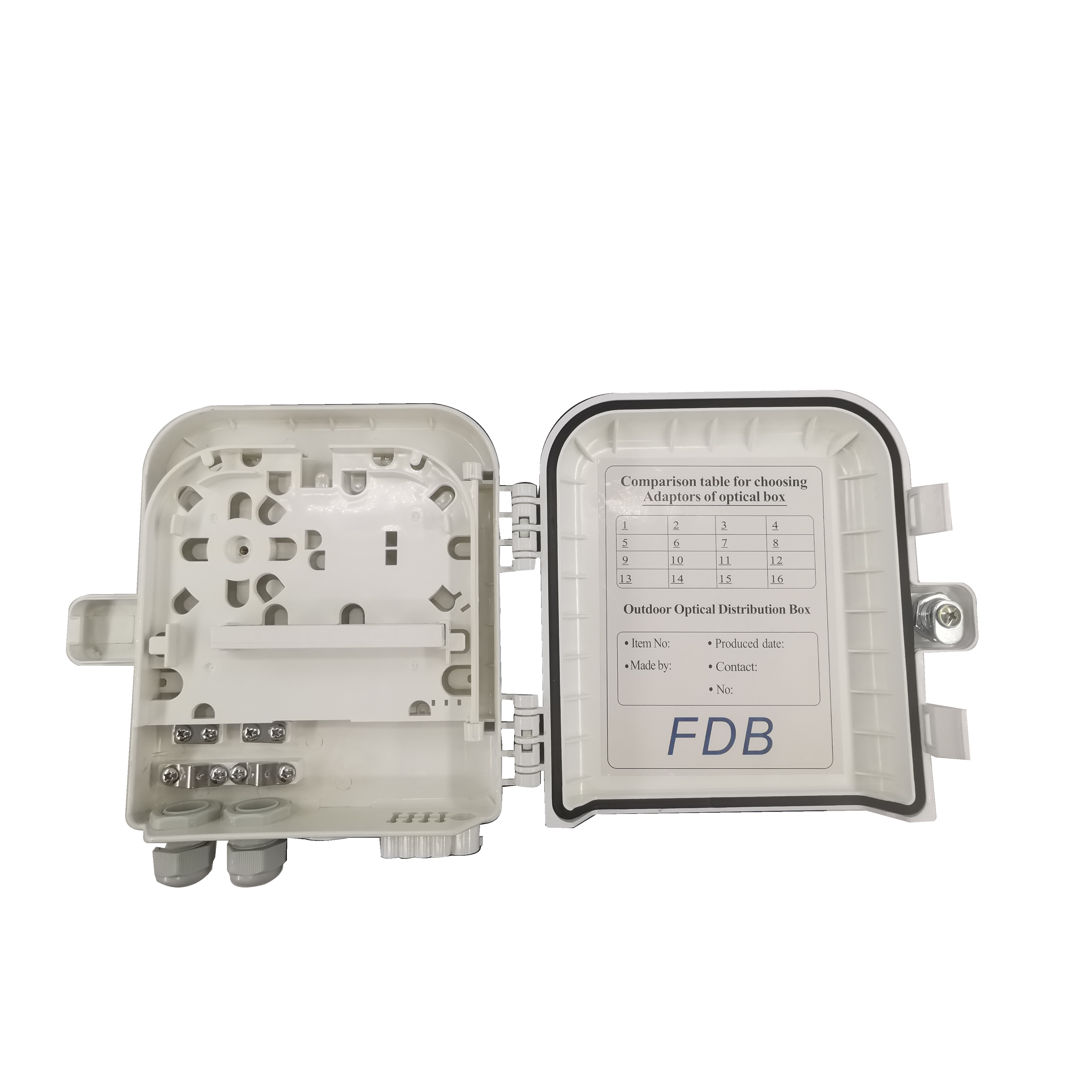 China Fiber Access Terminal 8 Core FTTH Distribution Box With 1 Year Warranty factory