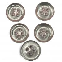 China Transparent Design Plastic Shirt Buttons 4 Hole 18L Baby Pink Color For Clothes factory
