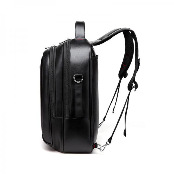 Quality Pu Leather Waterproof Backpack Travelling Bags Purse Laptop USB For Man for sale