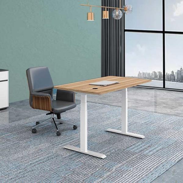 Quality Automatic Lifting Office Height Adjustable Desk Wooden Electric Standing Lift for sale
