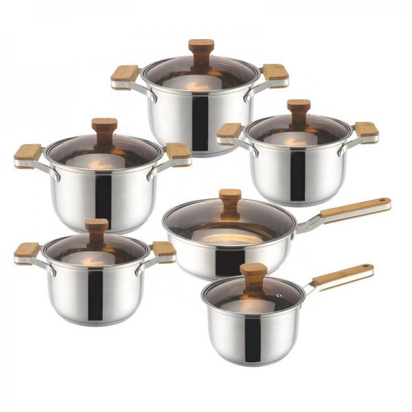 Quality Factory Wholesale Different Size Cookware Set Custom Pots Wholesale 12pcs for sale