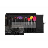 China Colorful 14 Pieces Professional Makeup Brush Set With Premium Synthetic Hair for sale