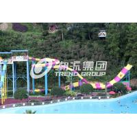Quality Customized Water Park Equipment Exciting Swwiming Pool Fiberglass Waterslides for sale