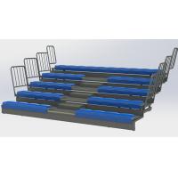 Quality Full Automatic HDPE Bench Retractable Gym Bleachers / Indoor Basketball for sale