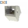 China Gray Color Shielded RJ45  Jack Automated Assembly Vertical Type PBT Plastic Material factory