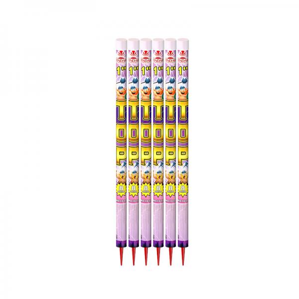 Quality 0.039CBM Roman Candle Fireworks 1 Inch 5 8 Shot Balls For Birthday Party for sale