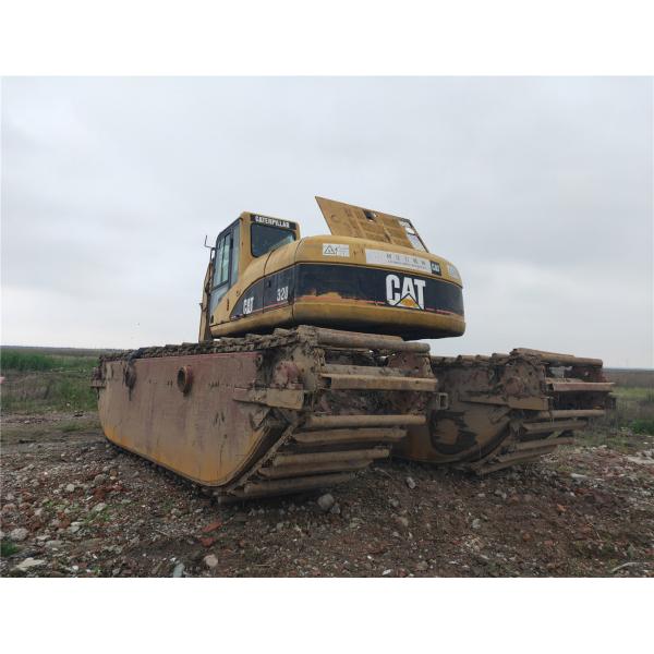 Quality                  Used 20 Ton Amphibious Excavator, Caterpillar 320c Pontoon Floating Excavator on Sale              for sale