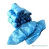 China Blue Color Disposable Shoe Covers CPE Round Or Flat Elastic Size With CE ISO FDA factory