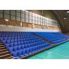 China Retractable Stadium Seating Telescopic Bleacher Seat with Folding Back factory