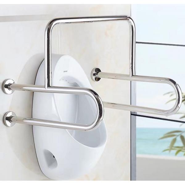 Quality SUS304 Barrier Free Stainless Steel Bathroom Handrail For Disabled Elderly for sale