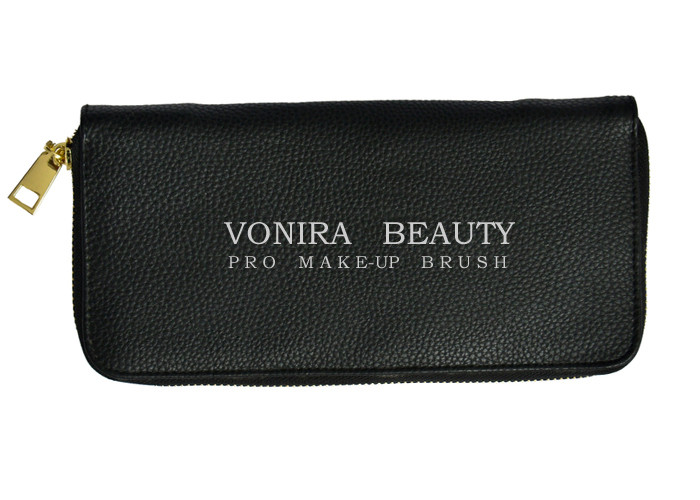 China Portable Makeup Brush Bag Cosmetic Zipper Handbag Women Clutch factory