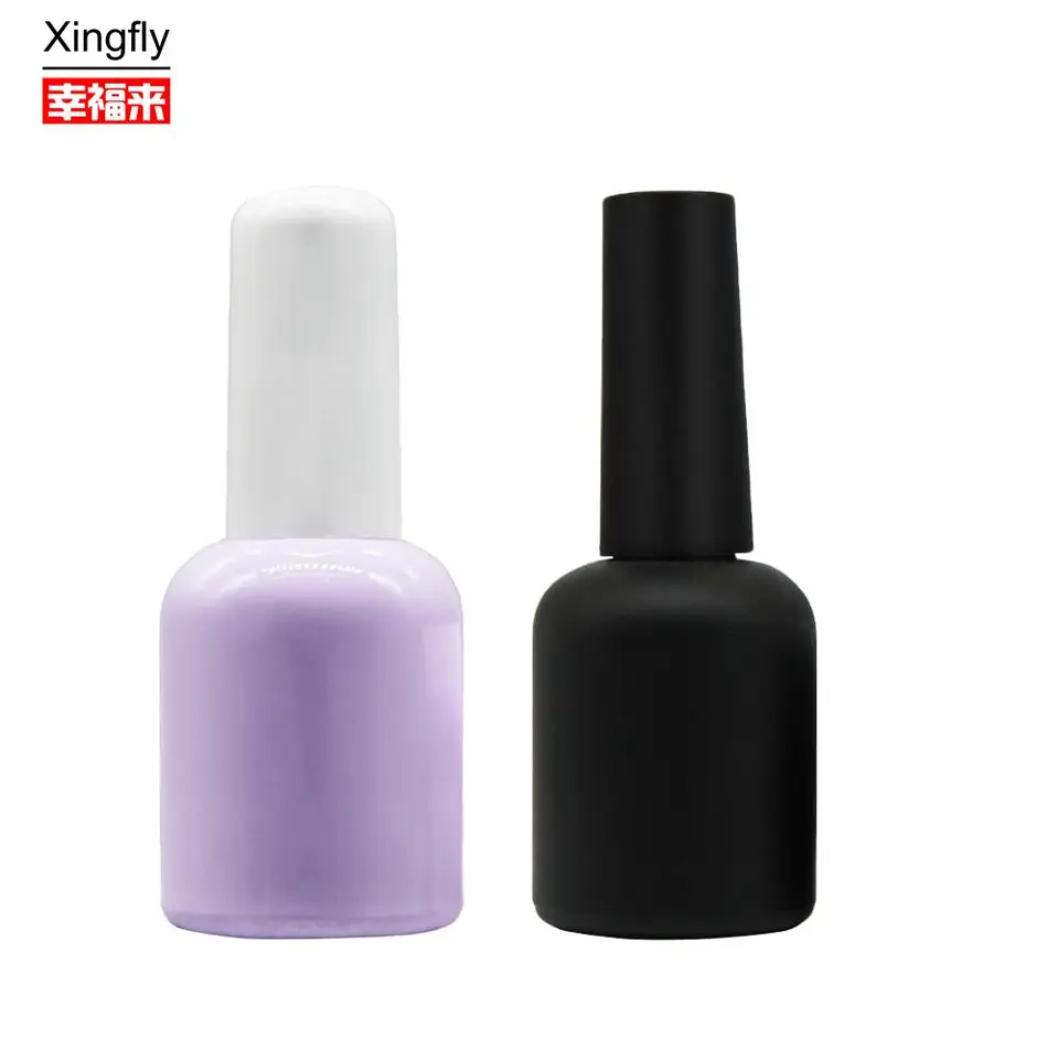 Quality Glass Empty Bottle Nail Polish Cosmetic Packing With Glass Dropper Cap for sale
