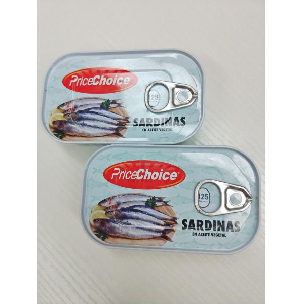 Quality Ready To Eat Canned Sardines In Vegetable Oil for sale